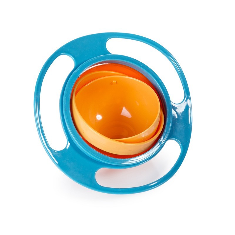 Spill-Proof 360° Rotating Bowl – The Ultimate Mess-Free Solution for Kids and Families!