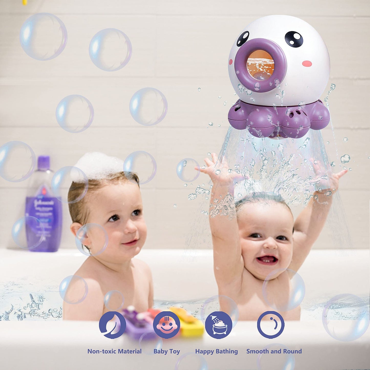 Octopus Bath Toy: Rotating Water Fun, Perfect for Kids! - Mahmoud Mart