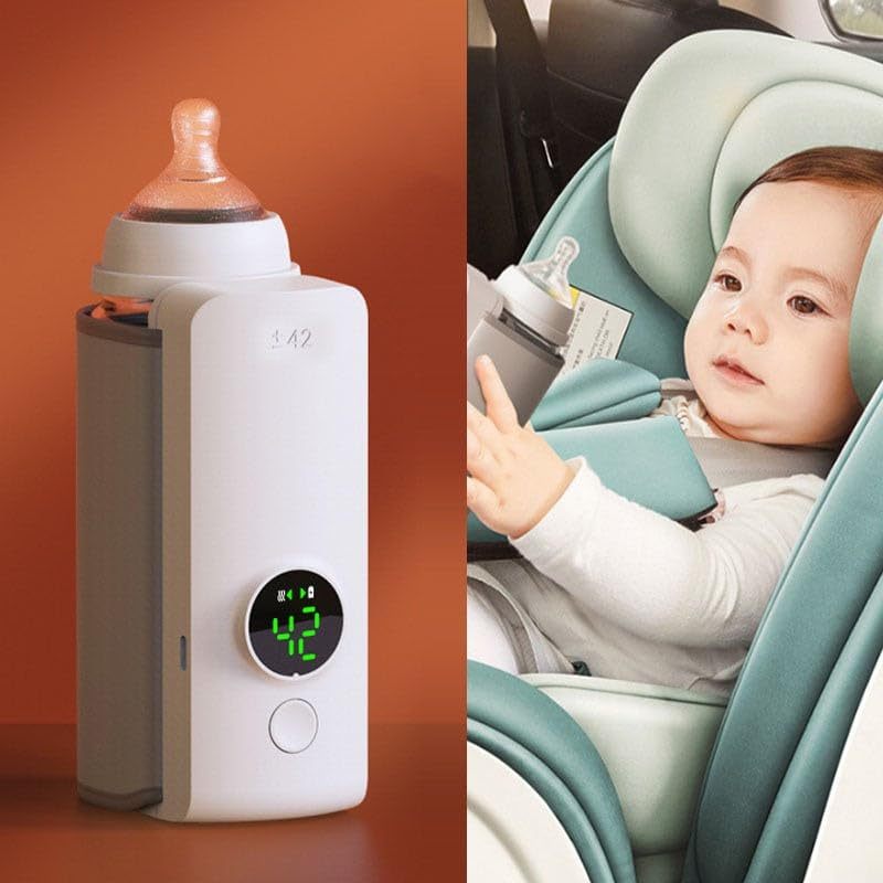 Portable USB Rechargeable Baby Bottle Warmer – Constant Temperature Heating Sleeve