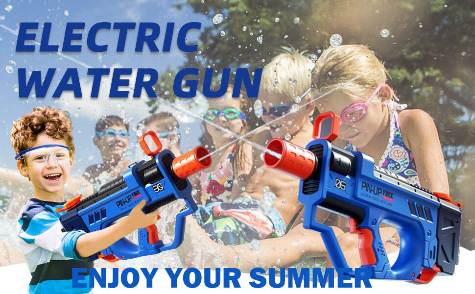 Lectric Water Gun For Adults Kids, Motorized Squirt Guns With Rechargeable Battery   800cc High Capacity, Long Distance Automatic Water Guns Up To 32 FT Range,Water Blaster Beach Pool Toys - Mahmoud Mart