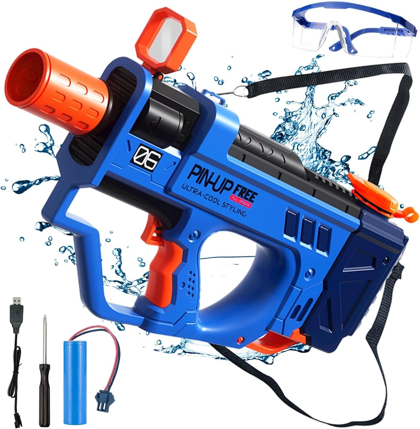 Lectric Water Gun For Adults Kids, Motorized Squirt Guns With Rechargeable Battery   800cc High Capacity, Long Distance Automatic Water Guns Up To 32 FT Range,Water Blaster Beach Pool Toys - Mahmoud Mart