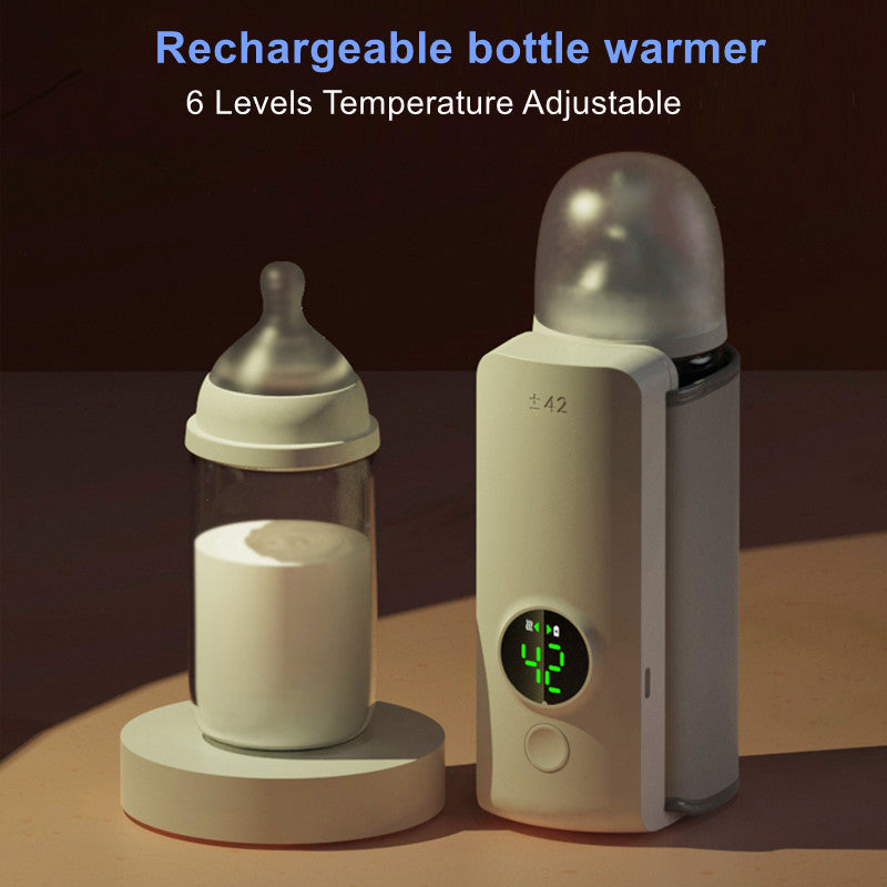 Portable USB Rechargeable Baby Bottle Warmer – Constant Temperature Heating Sleeve